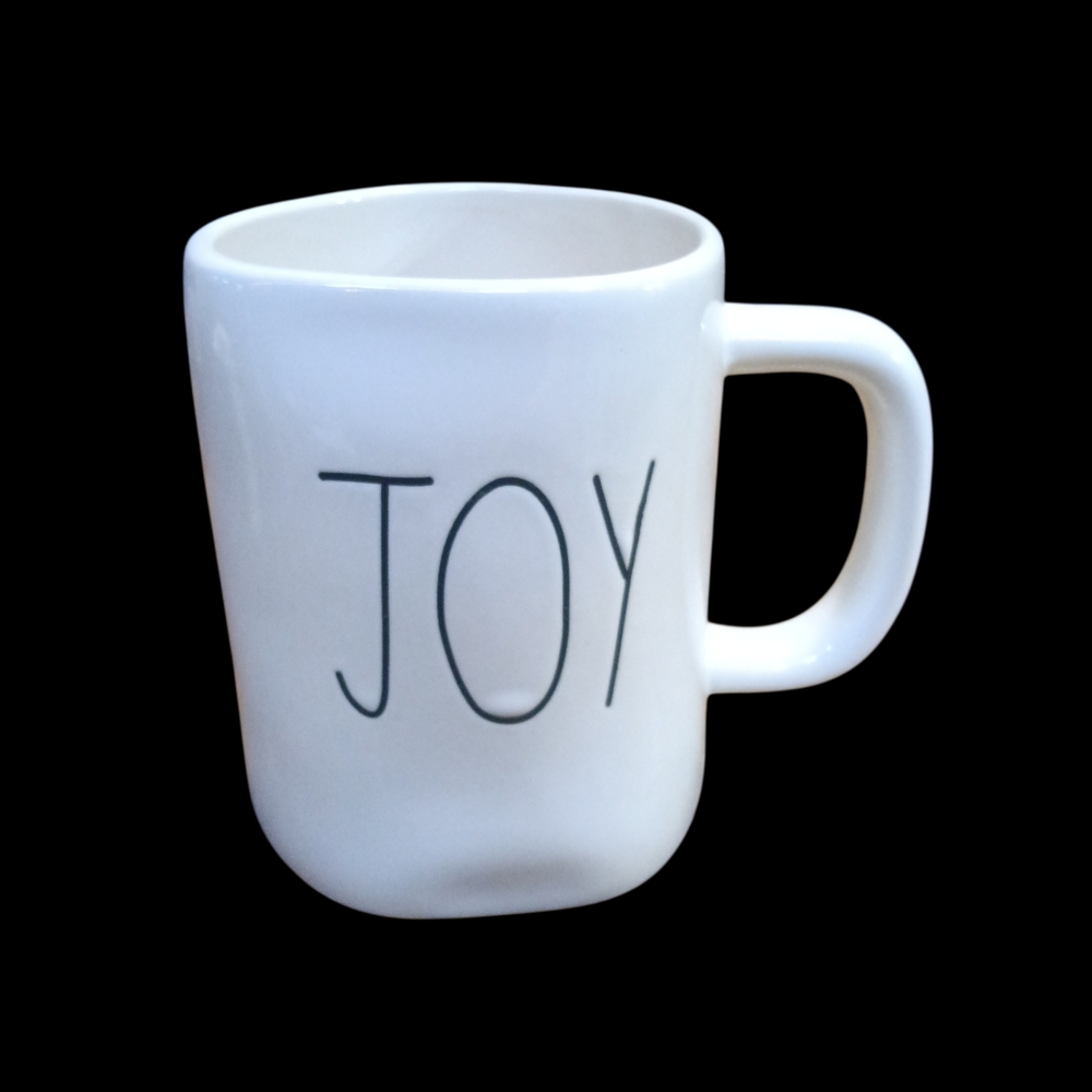 Rae Dunn White Joy Mug